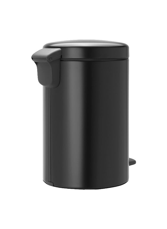 brabantia Newicon Odour-Proof Design Non-Slip Pedal Bin Matt Black 12 L  - Image 3