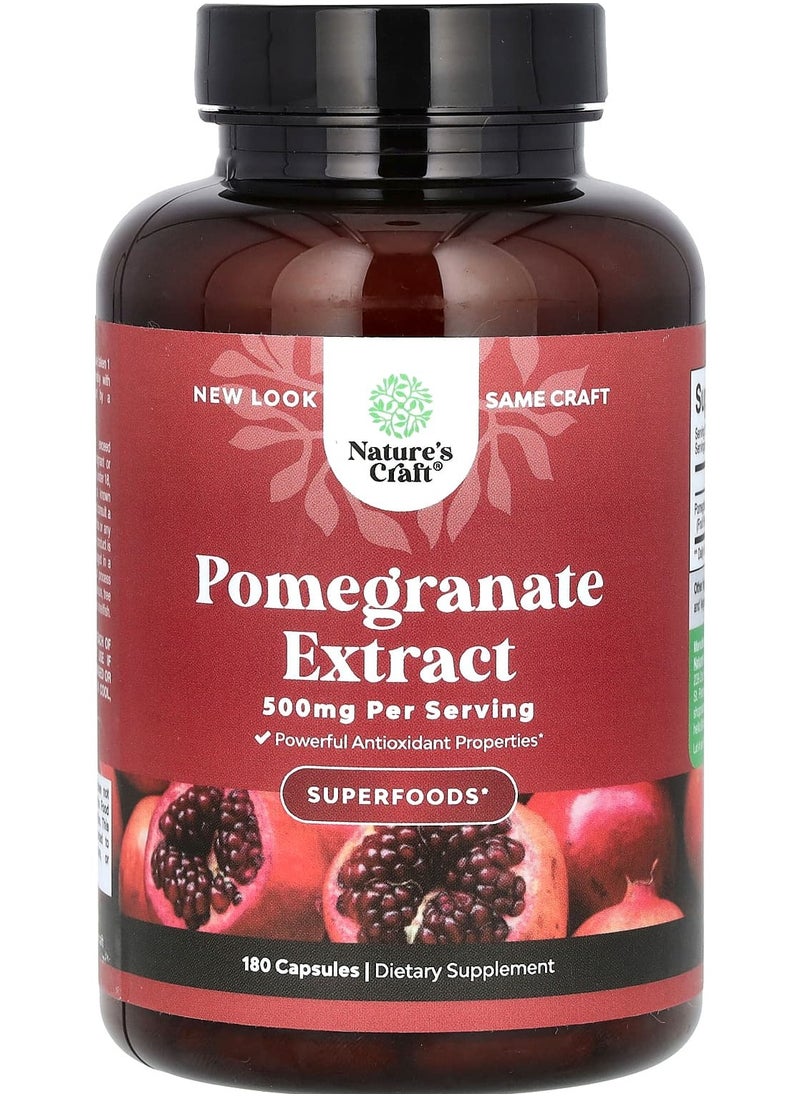 Pomegranate Extract , 500 mg , 180 Capsules - pzsku/ZF4DD12AE7CA9F5D66AB6Z/45/_/1721049984/779f3d2b-25a3-469d-b9b9-ef2b15df5003