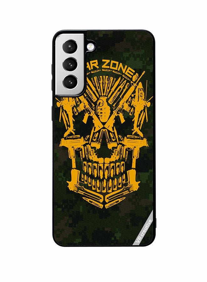 VR CREATIVE Protective Case Cover For Samsung Galaxy S22 5G Skull Design Multicolour - Image 1