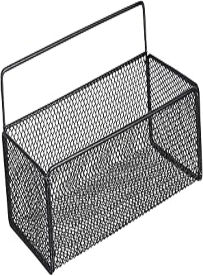 Cabilock 1 Set Hanging Basket Shelf Kitchen Shelf Organizer Metal Shower Door Bathroom Basket Wall Mounted Small Iron Storage