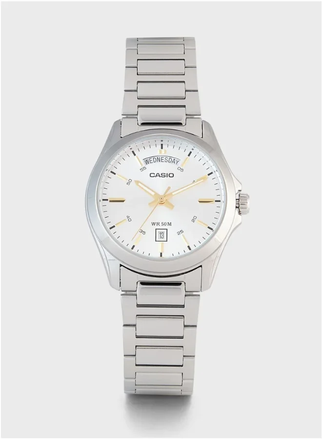 CASIO Men's Stainless Steel Analog Watch MTP-1370D-7A2VDF - 39.8 mm