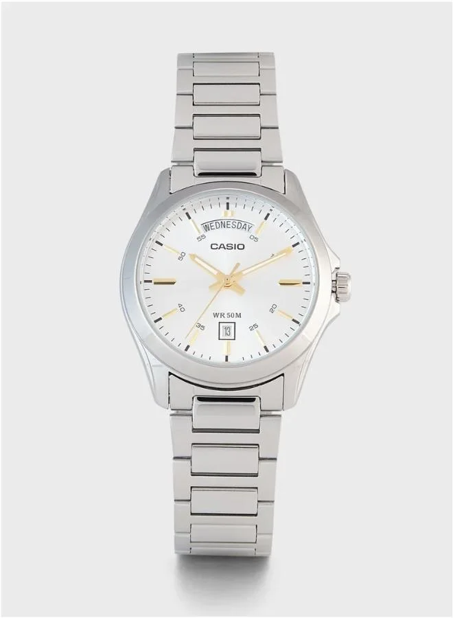 CASIO Men's Stainless Steel Analog Watch MTP-1370D-7A2VDF - 39.8 mm