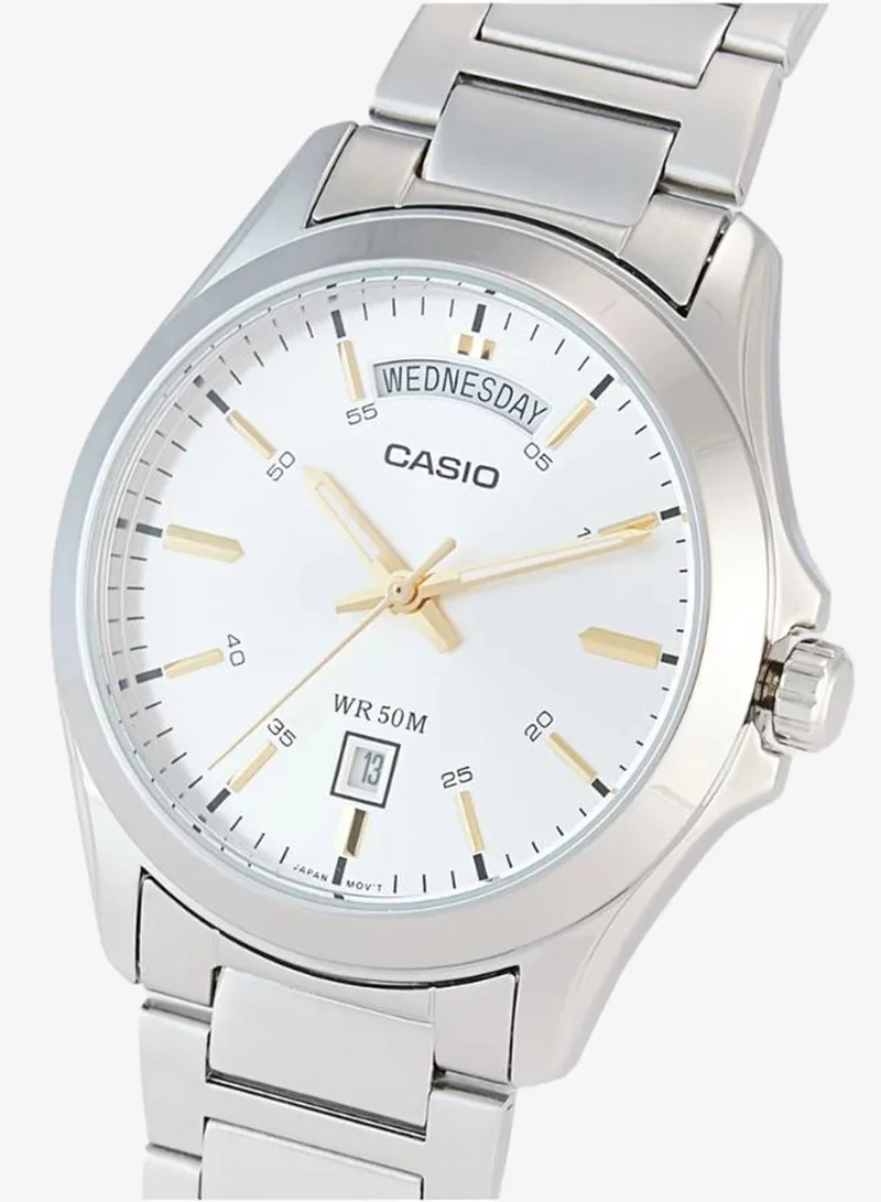 CASIO Men's Stainless Steel Analog Watch MTP-1370D-7A2VDF - 39.8 mm