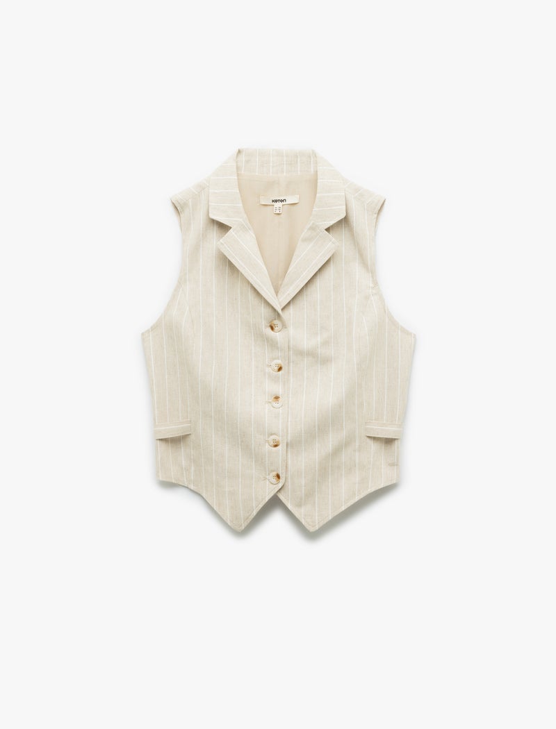 KOTON Linen Vest - Image 3
