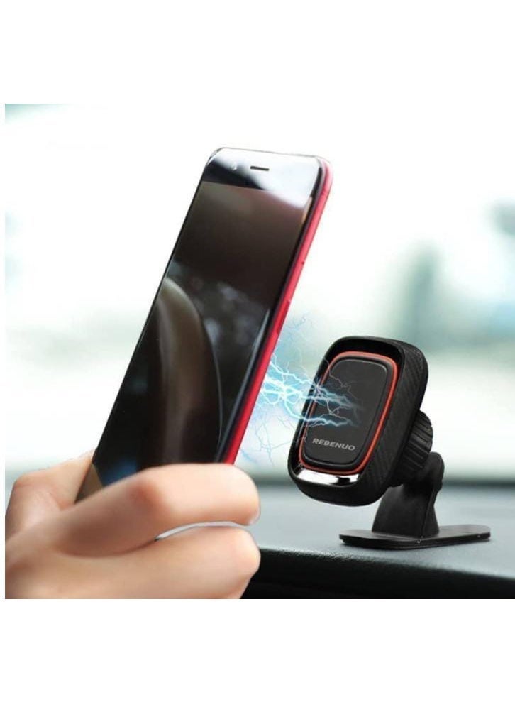 REBENUO CA16 Magnetic Car Phone Holder - Superior Stability and 360° Rotation - Image 3
