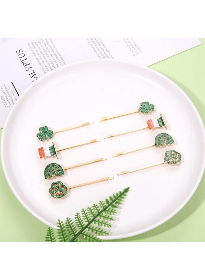 YAHPERN 8/12Pcs St.Patrick'S Day Hair Clips For Women Glitter Shamrock Hat Lucky Leaf Hairpins St.Patrick'S Day Hair Accessories Irish Holiday Party Favors  - Image 4