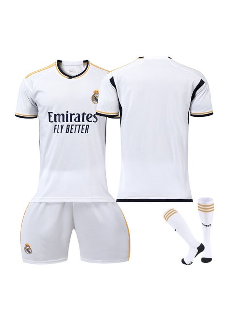 3-Piece Real Madrid CF Youth And Adult Outdoor Kit, T-Shirt And Shorts, Socks