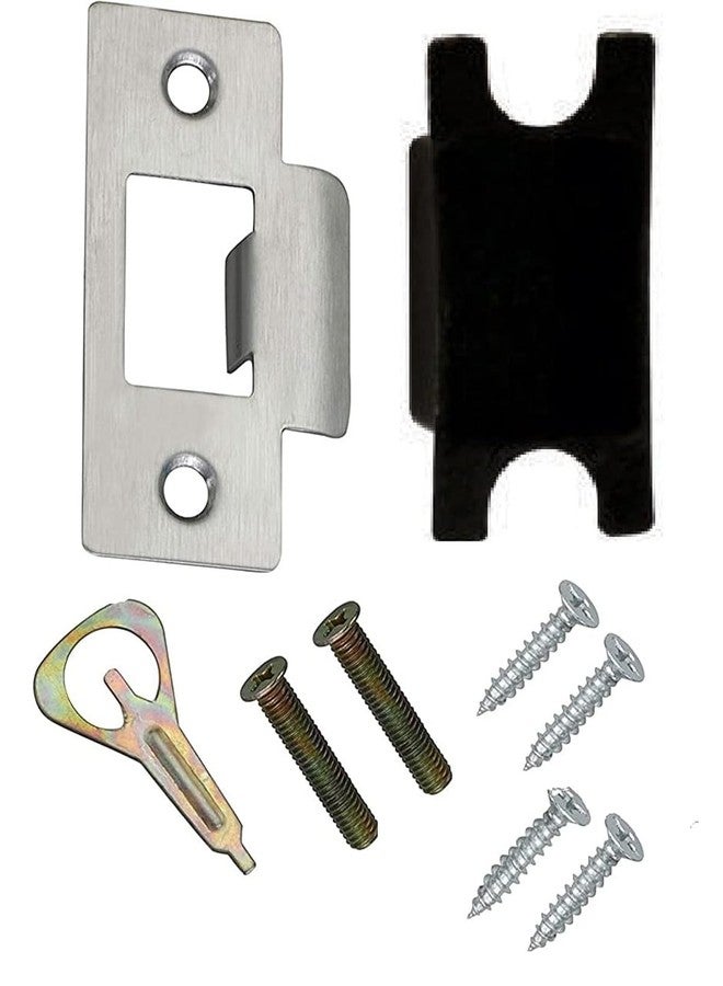 LUCRE High Security Stainless Steel 202 Cylindrical Lock Lockset Tubular Door Knob with 4 Keys Backset 60MM Pack of 1 - Image 3