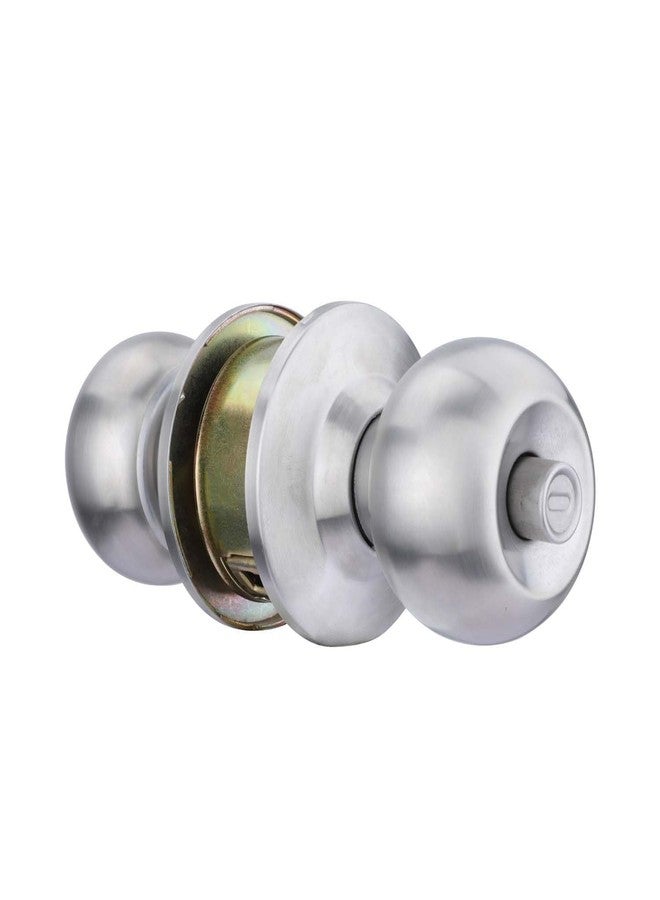 LUCRE High Security Stainless Steel 202 Cylindrical Lock Lockset Tubular Door Knob with 4 Keys Backset 60MM Pack of 1 - Image 5