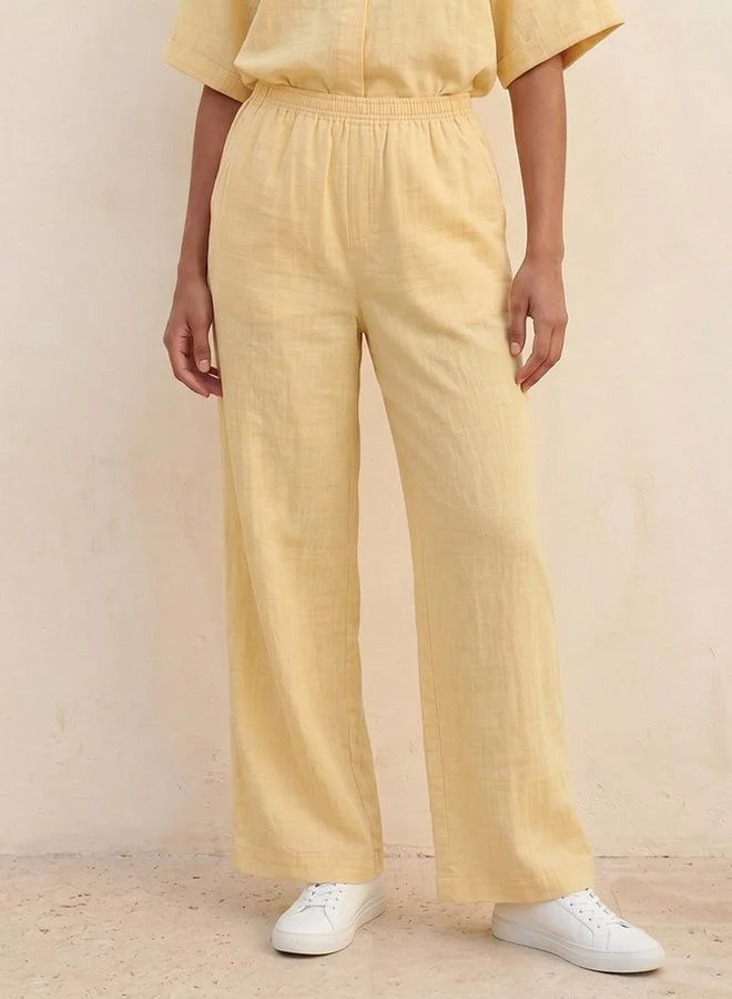 سبلاش فيڤ SLUB PULL ON TROUSER