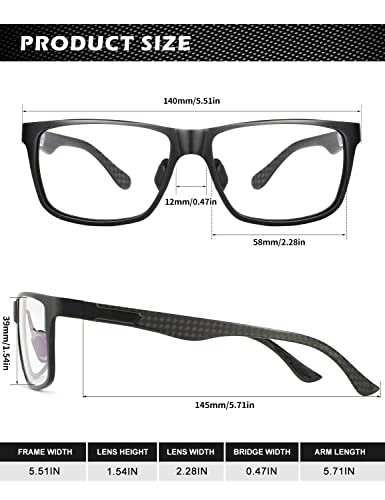 ANYLUV Blue Light Blocking Glasses Men Computer Gaming Glasses Lightweight Al-Mg Metal Anti Eyestrain Eye Protection - Image 5