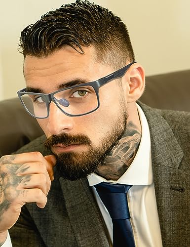 ANYLUV Blue Light Blocking Glasses Men Computer Gaming Glasses Lightweight Al-Mg Metal Anti Eyestrain Eye Protection - Image 2
