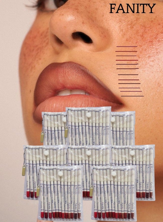 فانيتي 8 قطع مجموعة تحديد الشفاه متعددة الألوان - Image 1