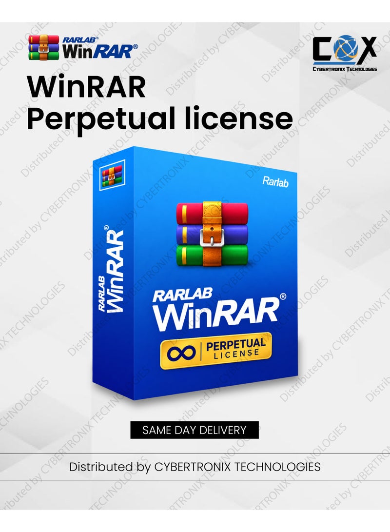 WinRAR Perpetual License Key | Lifetime License | Digital License | Same Day Delivery