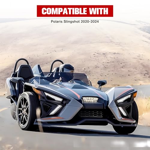 LitMiRaCle Rear Camera Trim Cover for Polaris Slingshot, Carbon Fiber Coating Rearview Camera Decorative Protector Frame Lid Trim for Polaris Slingshot 2020-2024 Accessories - Image 5