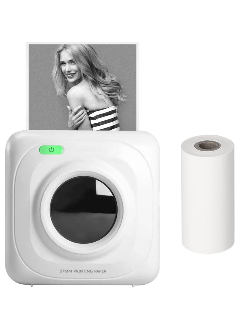 Generic Mini Photo Printer Portable Wireless Inkless Thermal Photo Printer With App Support 1000mah Battery For Photo Receipts Notes Label Stickers  - Image 1