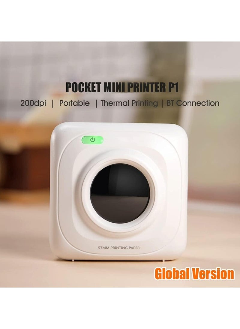 Generic Mini Photo Printer Portable Wireless Inkless Thermal Photo Printer With App Support 1000mah Battery For Photo Receipts Notes Label Stickers  - Image 2