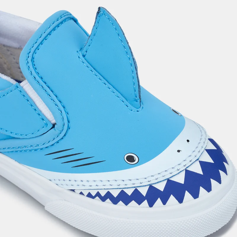 VANS Kids' Slip-On V Shark Shoe (Toddler)