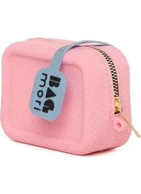 باجموري Pink Scented Small Square Silicone Bag