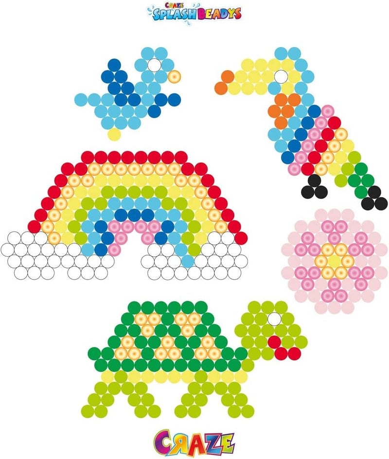 CRAZE Splash Beads Starter Studio XL Ironing Beads without Ironing Craft Set Children with Beads and Accessories Water Beads for Children Non-Toxic Many Designs 21958 - Image 3