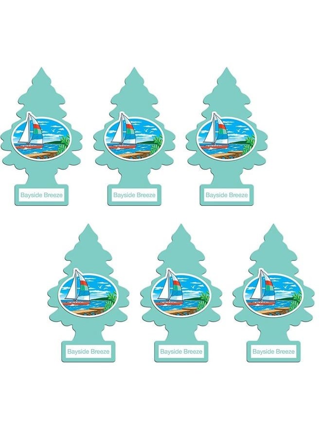 Little Trees معطر هواء ليتل تريز معلق من الكرتون للسيارة، المنزل والمكتب، نسيم بايسايد (عبوة من 6) - Image 3