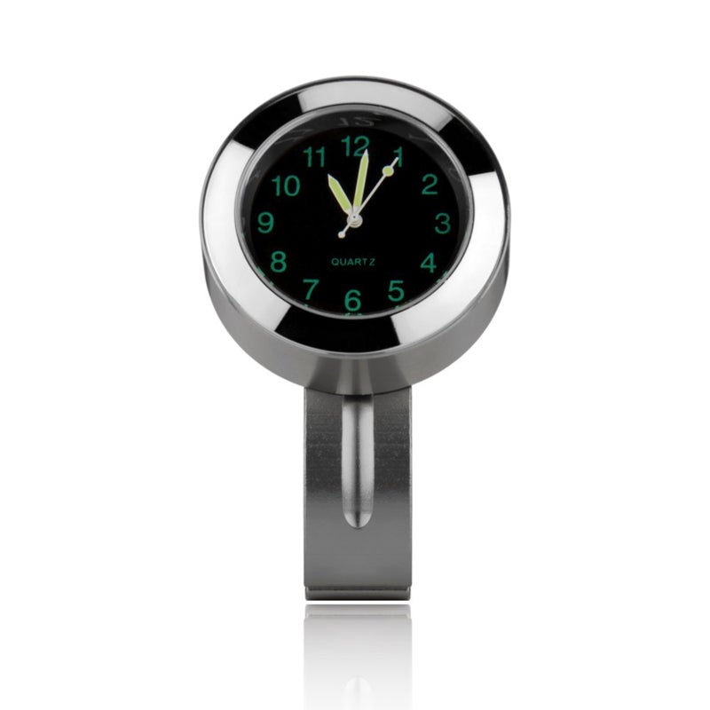 Motorcycle Handlebar Watch: Silver T6063 Aluminum Alloy - IP67 Waterproof Night Vision Handlebar Clock for Motorcycles, Scooters, Bicycles With 22-25mm Handlebars - Image 3