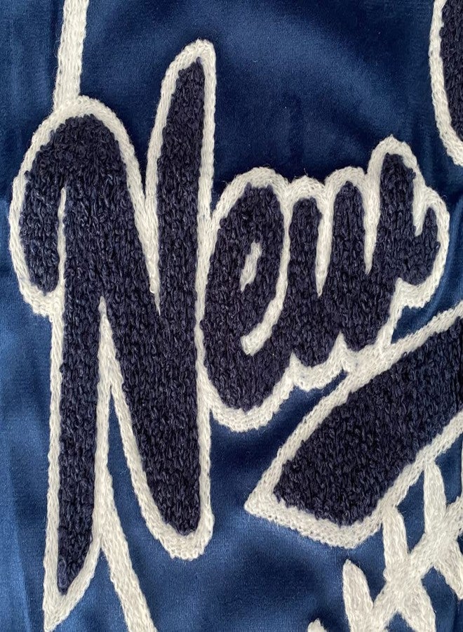 CLORURBANLIVE New York Baseball Full Embroidery Pillow Cover Outdoor Sports Decorative Pillow Covers for Home Bedroom Living Room Boys Room Decor Gift Pillowcase Square Cushion Covers - Navy 16x16 - Image 5