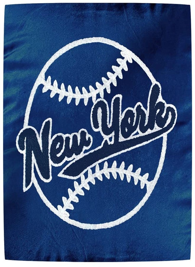 CLORURBANLIVE New York Baseball Full Embroidery Pillow Cover Outdoor Sports Decorative Pillow Covers for Home Bedroom Living Room Boys Room Decor Gift Pillowcase Square Cushion Covers - Navy 16x16 - Image 3