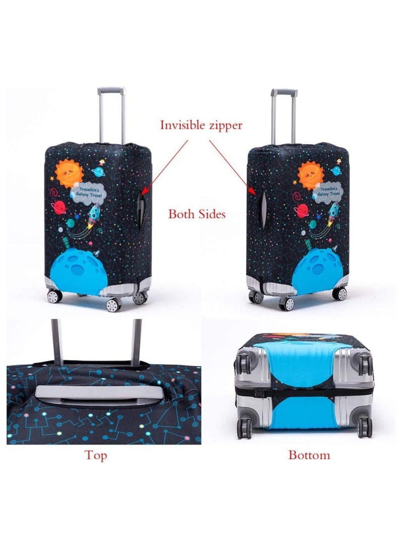 Excefore Luggage Cover, Water-Washable Suitcase Cover, Spandex Elastic Anti Scratch Luggage Protective Covers for 18-32 Inch Trolley Case for Business Trip School Daily Using (L) - Image 3