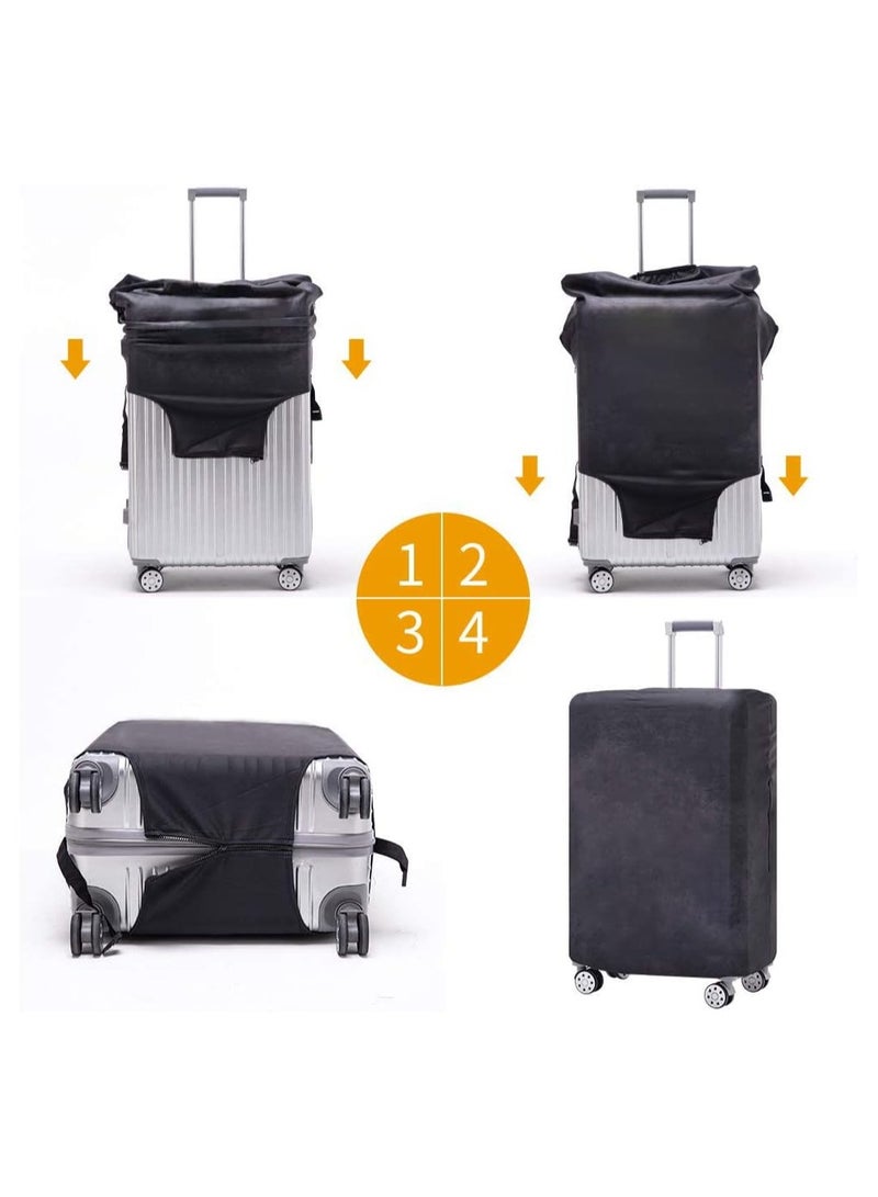 Excefore Luggage Cover, Water-Washable Suitcase Cover, Spandex Elastic Anti Scratch Luggage Protective Covers for 18-32 Inch Trolley Case for Business Trip School Daily Using (L) - Image 5