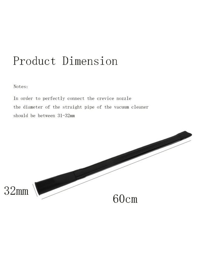 ANBOO 1.25inch Flexible Crevice Tool for Vacuum Hoses Accepting 1 1/4"(32mm) Inner Diameter Attachments 24.4inch - Image 3