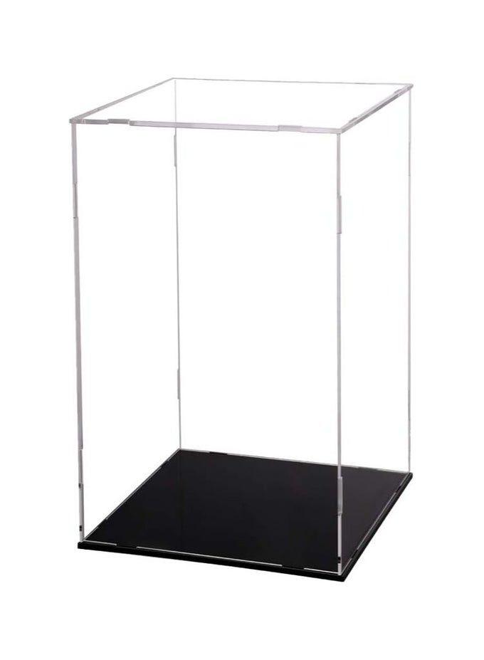 DISPLAY CASE FOR COLLECTIBLES ASSEMBLE CLEAR ACRYLIC BOX ALTERNATIVE GLASS CASE FOR DISPLAY ACTION FIGURES HOME STORAGE & ORGANIZING TOYS (5.5X5.5X9.5 INCH; 14X14X24 CM)