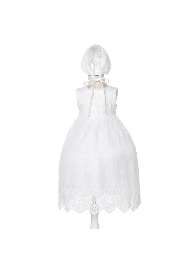 بمبىمىشى فستان تعميد دانتيل