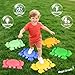 TOPNEW Crab Balance Stepping Stones for Kids 6PCS NonSlip Jumping Step Stones Toddler Floor River Stones Balance Blocks for Kids Coordination Motor Skills Indoor Outdoor Play Sensory Toys Pastel Color - Image 4