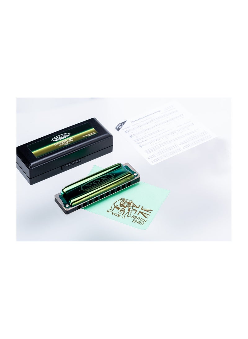 VOX VCH-MIX | Harmonica | 10-Hole Diatonic | C Major | Red - Image 4