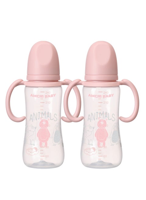 Feeding Bottle with Handle 240ml 6+ months-Pack Of 2