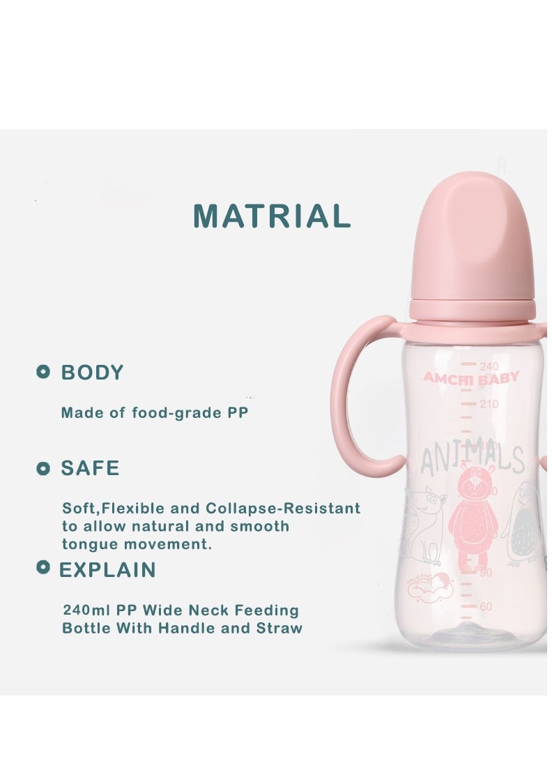 Feeding Bottle with Handle 240ml 6+ months-Pack Of 2