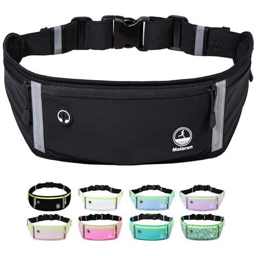 Molarun Slim Running Belt Fanny Packs for Men Women, Waist Pack Running Phone Holder Money Belt - Image 1