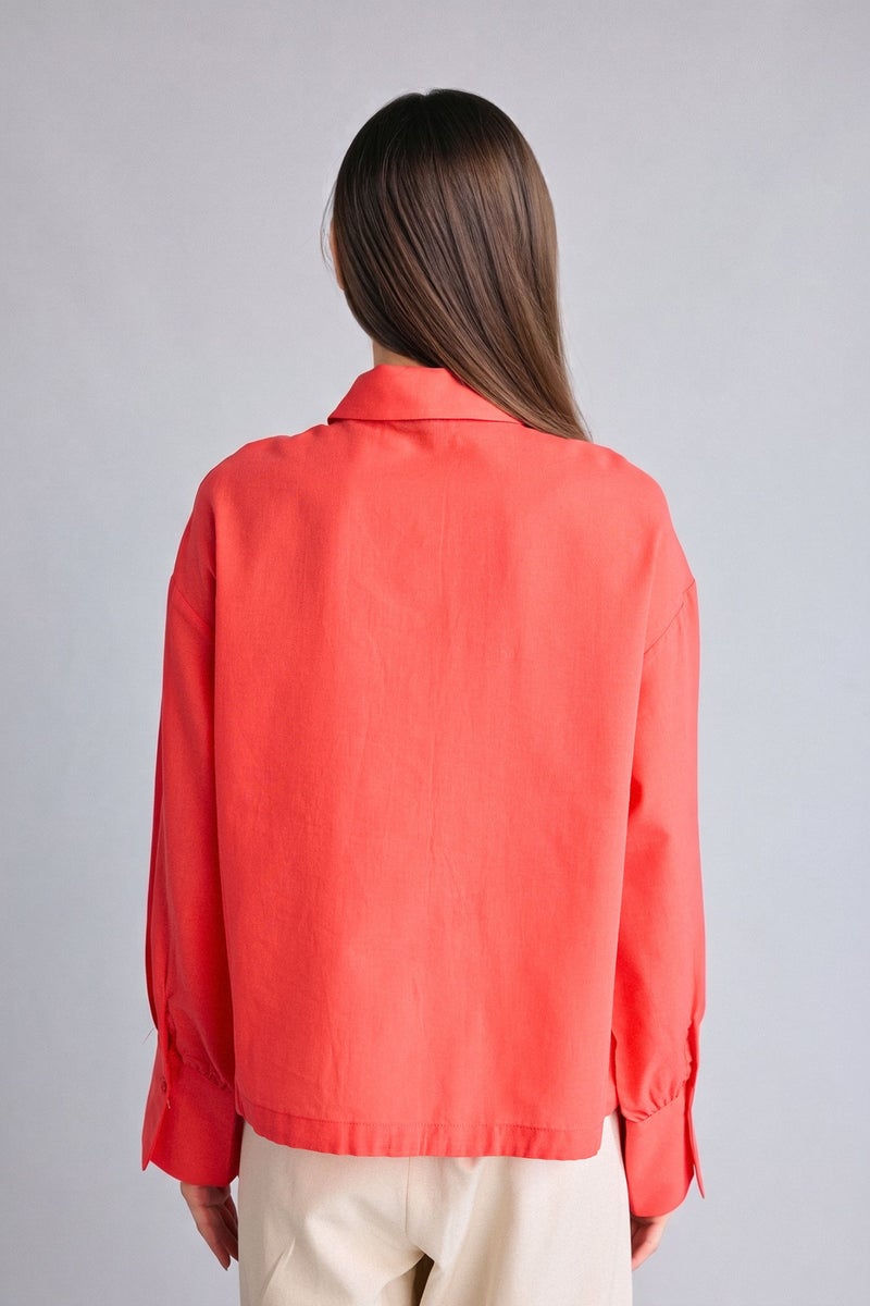 DeFacto Red Woman Regular Fit Voile Red Tunic Casual - Image 5