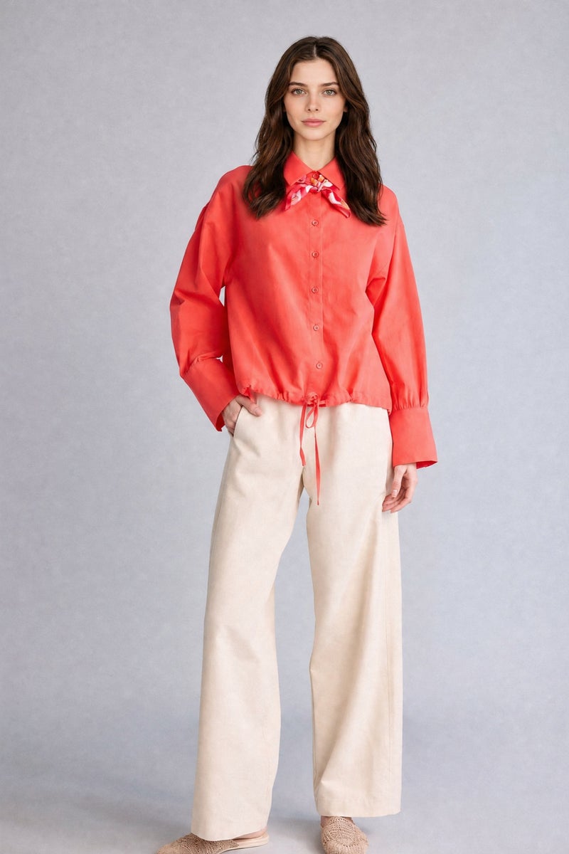 DeFacto Red Woman Regular Fit Voile Red Tunic Casual - Image 2
