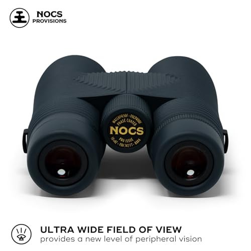 Nocs Provisions Pro Issue 10x42 Compact Fogproof Waterproof Binoculars for Adults & Kids, 10X Magnification, Wide View Multi-Coated Lenses for Bird Watching, Hunting & Stargazing - Talus Gray - Image 2
