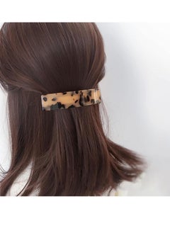 Jay Tortoise Shell Hair Barrettes for Women Ladies,Elegant French Design Barrettes Tortoise Shell Automatic Hair Clip for Medium and Thick Hair, barrettes for thick hair  - Image 2