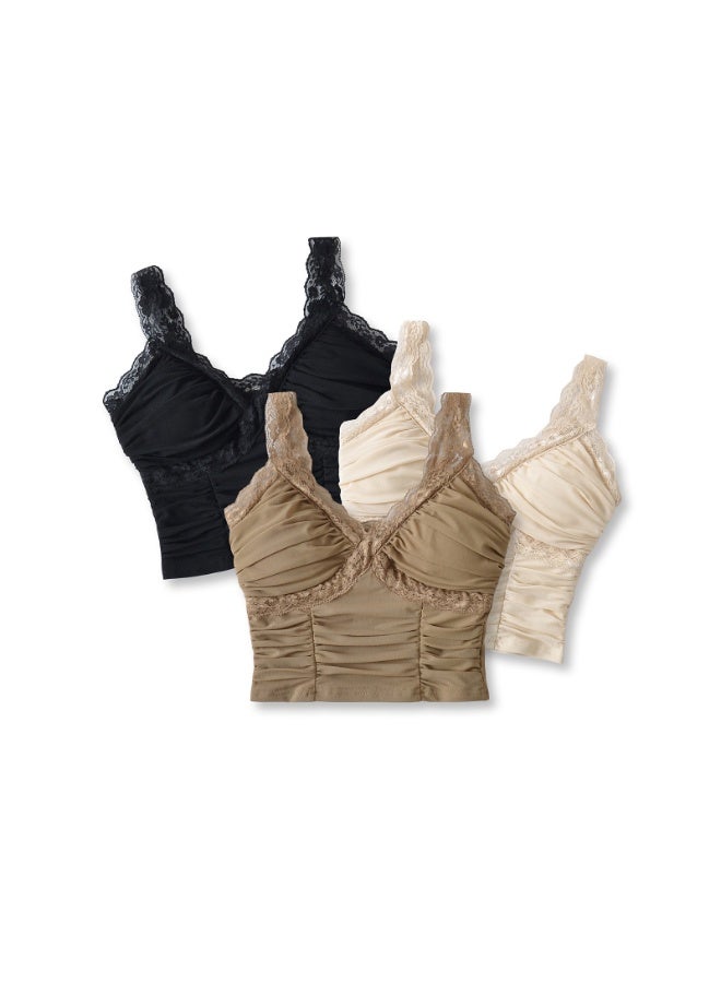 KUYING New Comfortable Skin Friendly Breathable And Slim Fit Vest Set Of 3  - Image 1