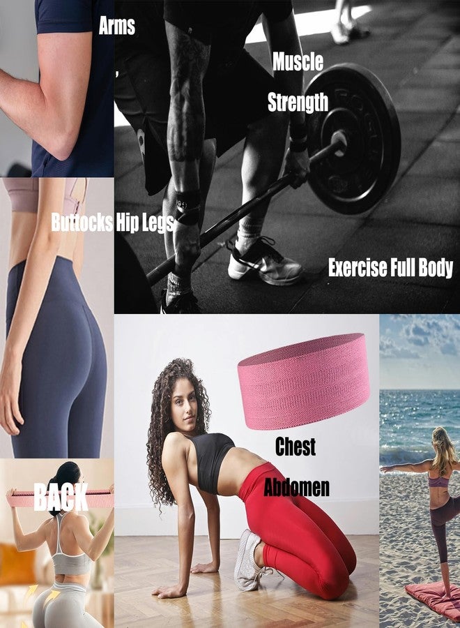 ZHENAN Fabric Resistance Band for Glutes Legs Loop Band for Exercise Hip Squats Belt for Women Men Booty Bands for Arm Thrusts Squats Yoga Home Workouts Stretching Toning Strength Training 90LBS - Image 2