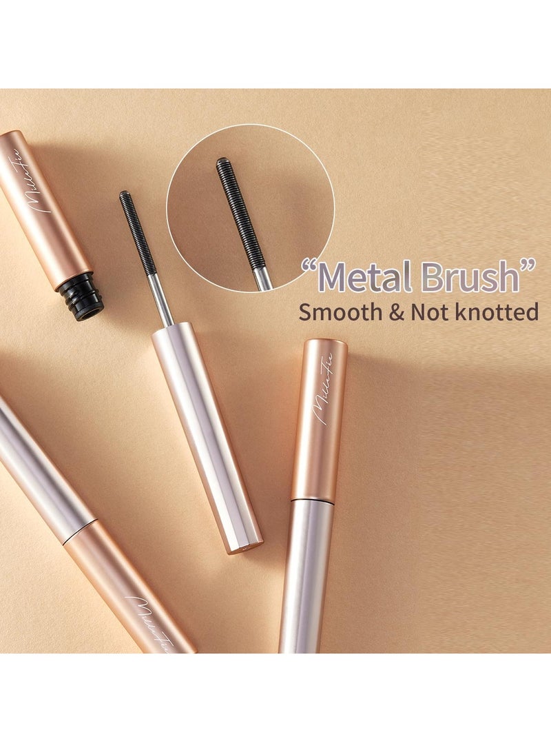 MilleFee MilleFée Metal Brush Mascara Eye Makeup Waterproof Easy for Everyone to Nature Long Lasting - 03 Pink Brown - Image 4