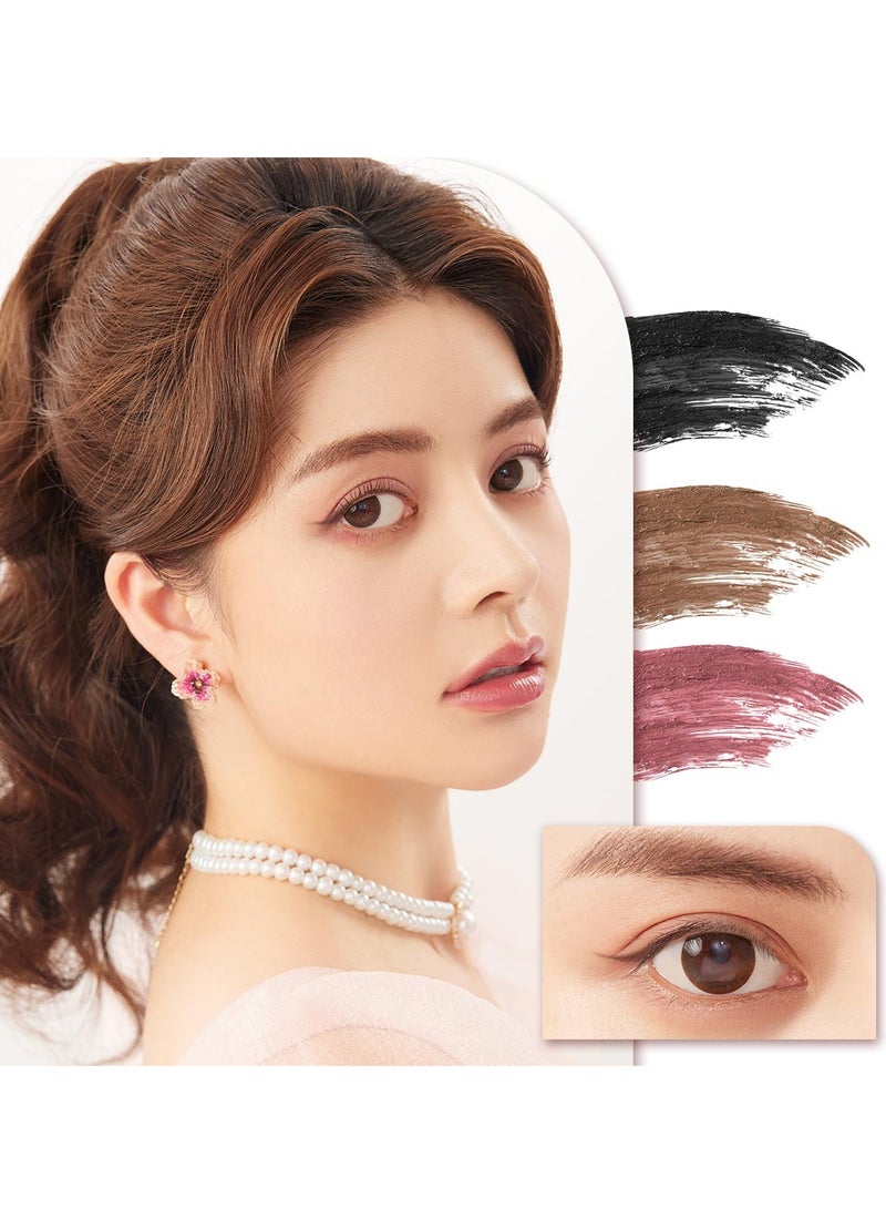 MilleFee MilleFée Metal Brush Mascara Eye Makeup Waterproof Easy for Everyone to Nature Long Lasting - 03 Pink Brown - Image 5