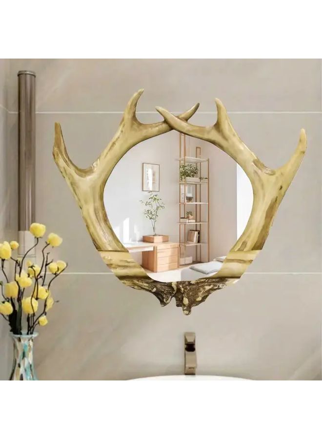 Irregular Wooden Branch Wall Mirror INS Style Lightweight Acrylic Home Bathroom Living Room Decor 15.75in - Image 1