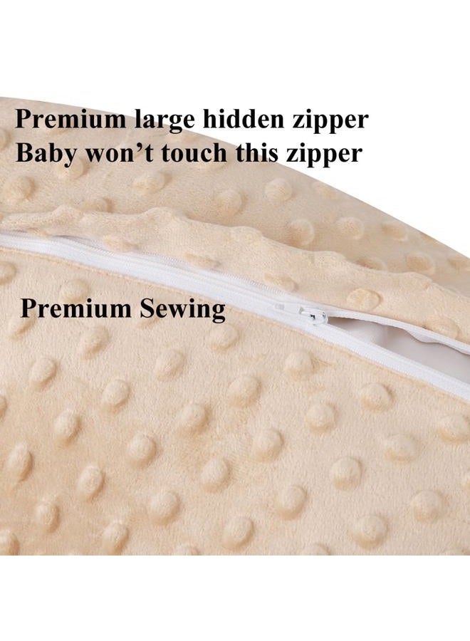 Bilokonda Dot Nursing Pillow Cover Set 2 Pack Nursing Pillow Slipcovers, Ultra Soft Compatible with Boppy Pillow,Standard Pillow for Baby Boy Girl Light Coffee, Bear - Image 5