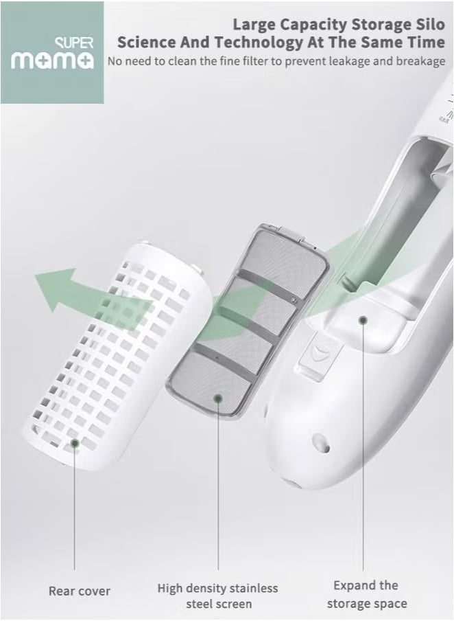 SUPERMAMA Baby Mute Electric Shaved Hair Clipper, Silent Haircut Trimmer For Kids and Toddlers, Charging Waterproof Low Vibration Machine about boy Hair's Cutting  - Image 4