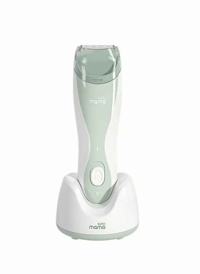 SUPERMAMA Baby Mute Electric Shaved Hair Clipper, Silent Haircut Trimmer For Kids and Toddlers, Charging Waterproof Low Vibration Machine about boy Hair's Cutting  - Image 1